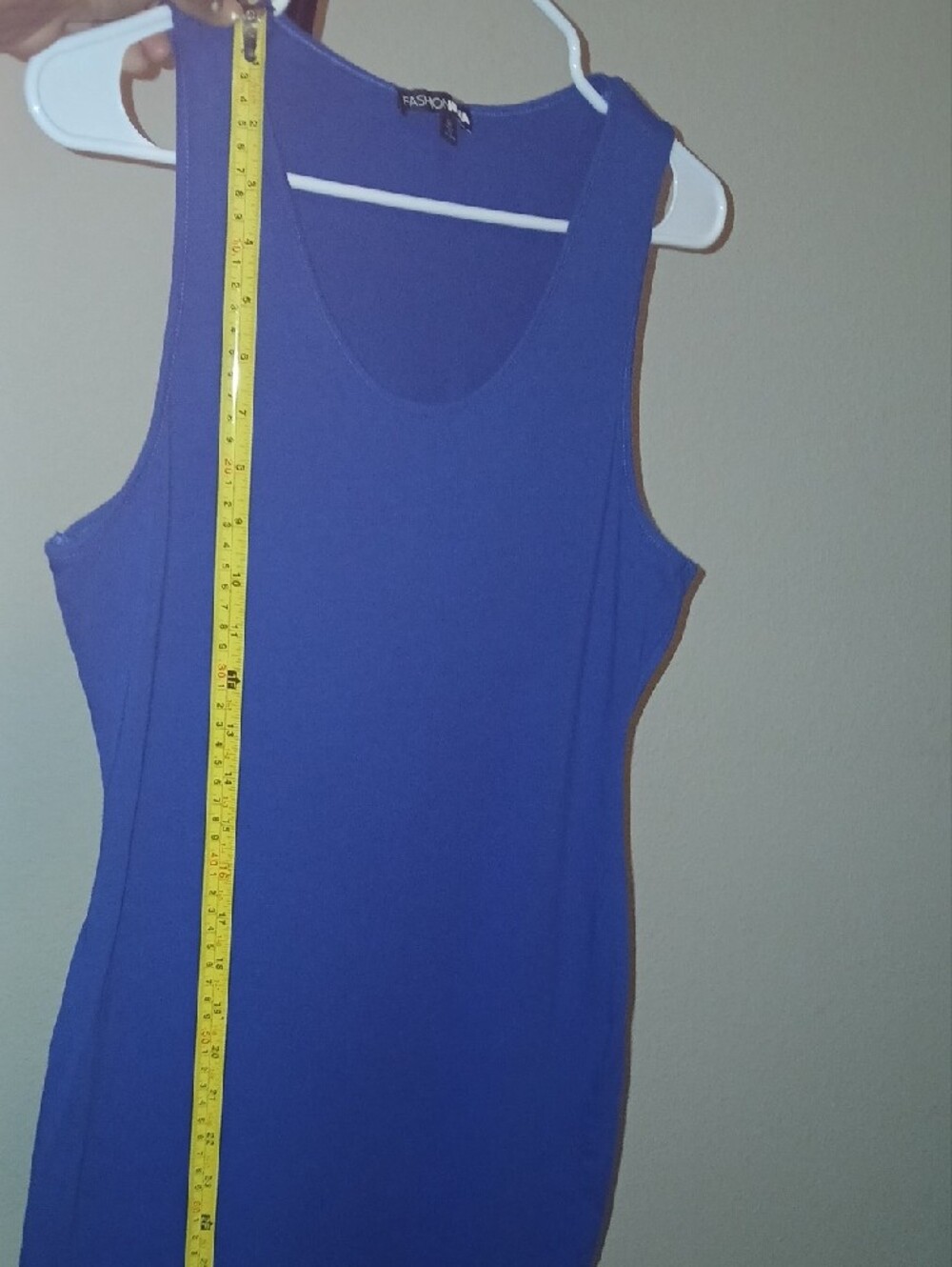 Royal Blue Sleeveless Bodycon Dress - Picture 5 of 7